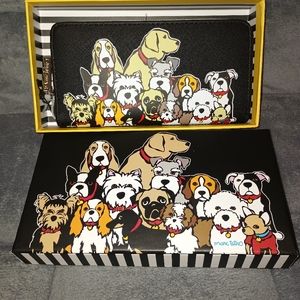 Black Marc Tetro Large Zippy Wallet